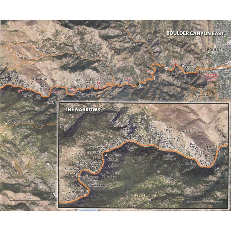Boulder Canyon Rock Climbs coverage