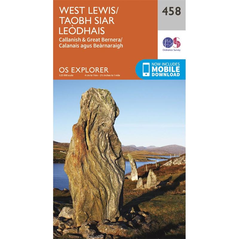 OS Explorer 458 Paper - West Lewis