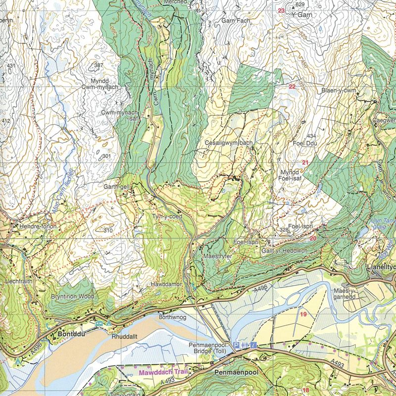 Harvey Ultramap XT40 - Snowdonia South detail