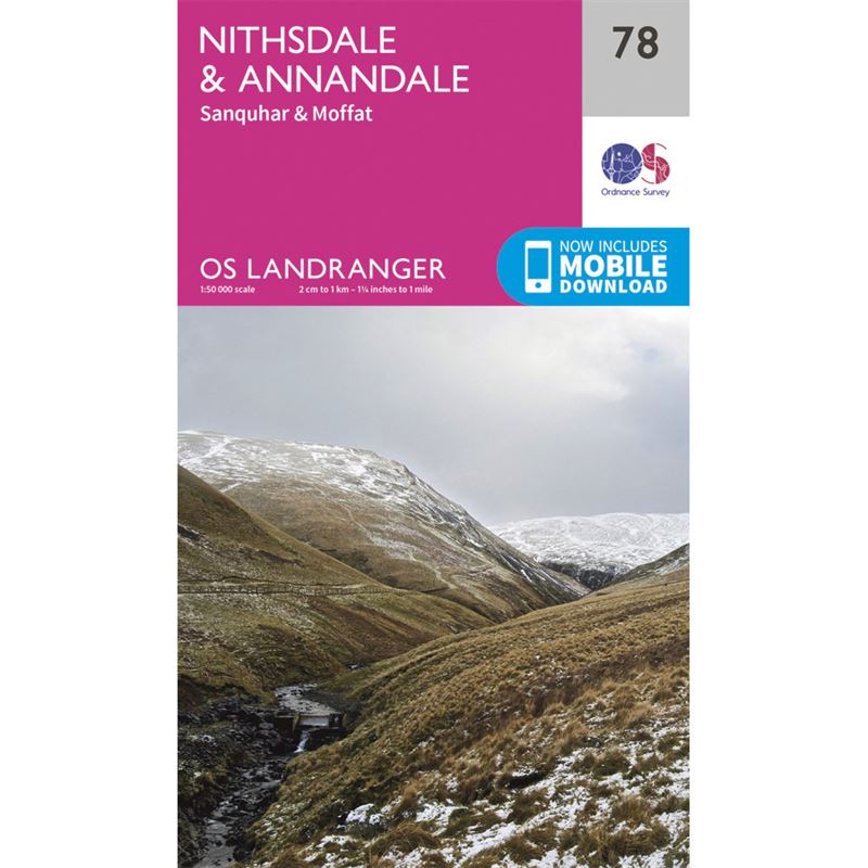 OS Landranger 78 Paper - Nithsdale & Annadale
