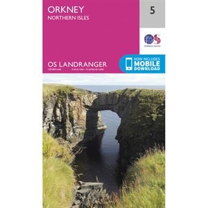 OS Landranger 5 Paper - Orkney - Northern Isles