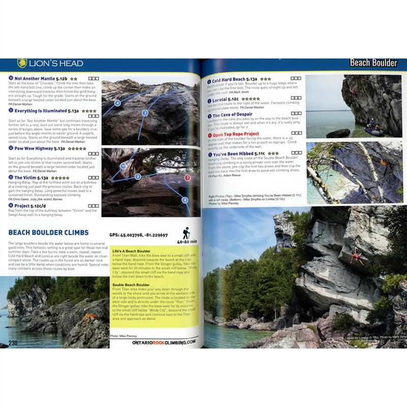 Ontario Rock Climbing pages