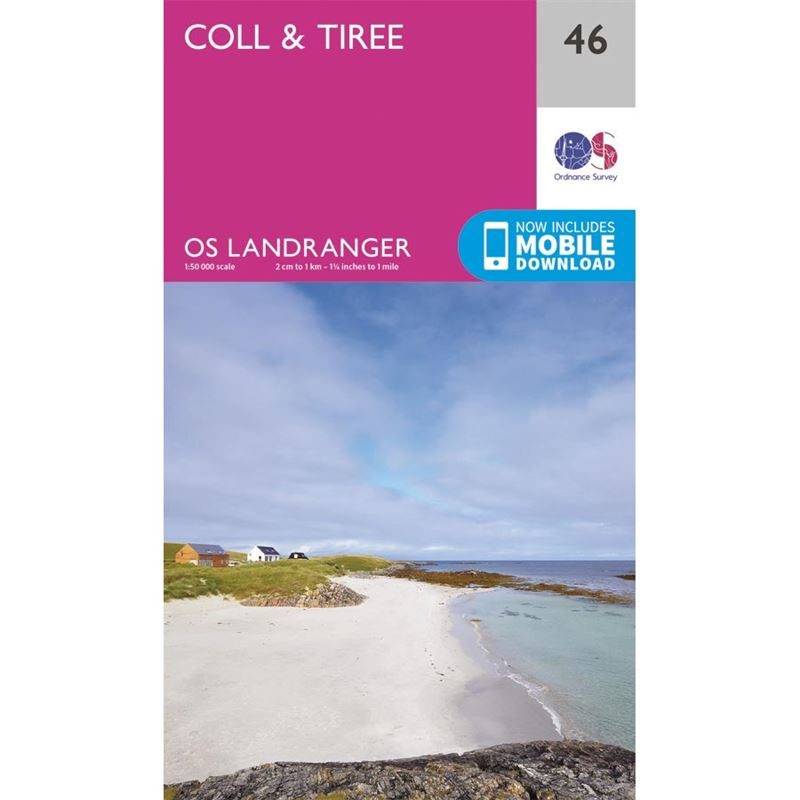 OS Landranger 46 Paper - Coll & Tiree