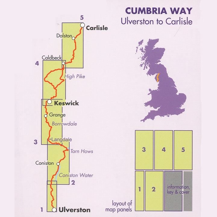 Harvey Cumbria Way Map coverage