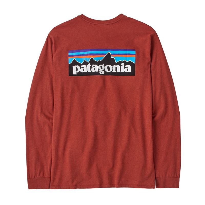 Patagonia Men's Long-Sleeved P-6 Logo Responsibili-Tee
