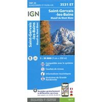 IGN 3531ET - St-Gervais-les-Bains, Massif du Mt Blanc