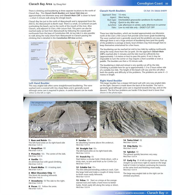 Central Wales - A guide to Climbing and Bouldering in Elenydd pages