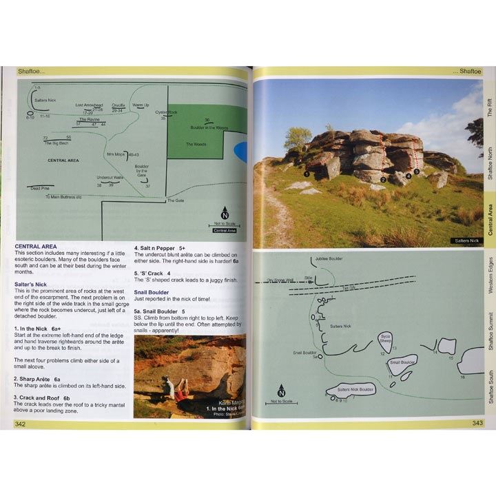 Northumberland Bouldering Guide pages
