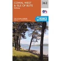OS Explorer 362 Paper - Cowal West & Isle of Bute