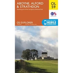 OS OL/Explorer 59 Paper - Aboyne, Alford & Strathdon