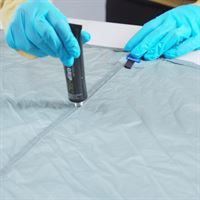 Gear Aid Seam Grip + Sil Silicone Tent Sealant in use