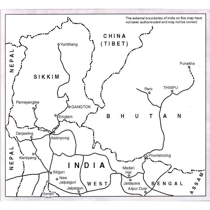 The Indian Himalaya map