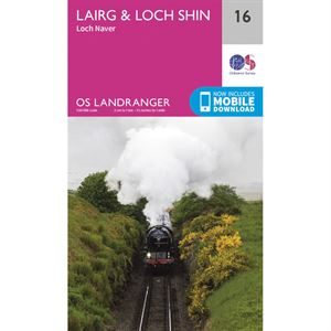 OS Landranger 16 Paper - Lairg & Loch Shin 1:50,000
