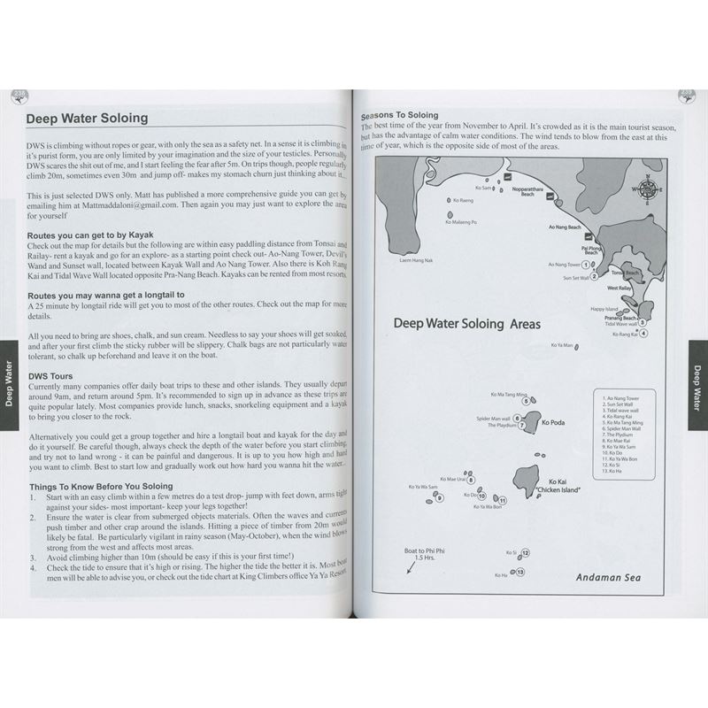 King Climbers - Thailand Route Guide Book pages