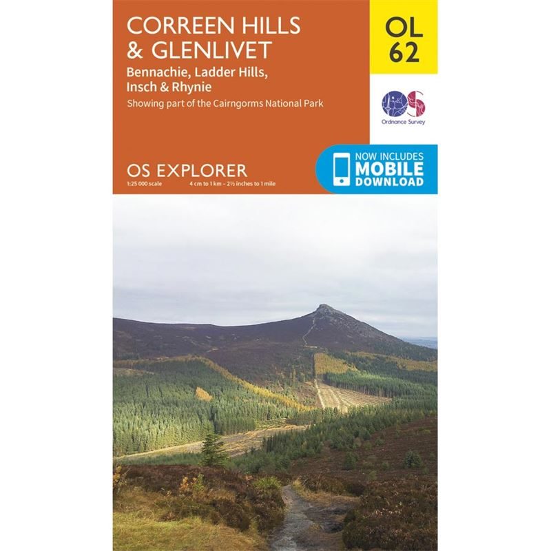 OS OL/Explorer 62 Paper - Correen Hills & Glenlivet