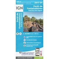 IGN 2417 OT - Forêt de Fontainebleau 1:25,000