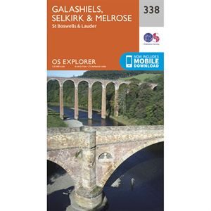Explorer 338 Paper - Galashiels, Selkirk & Melrose