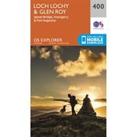 OS Explorer 400 Paper Loch Lochy & Glen Roy 1:25,000