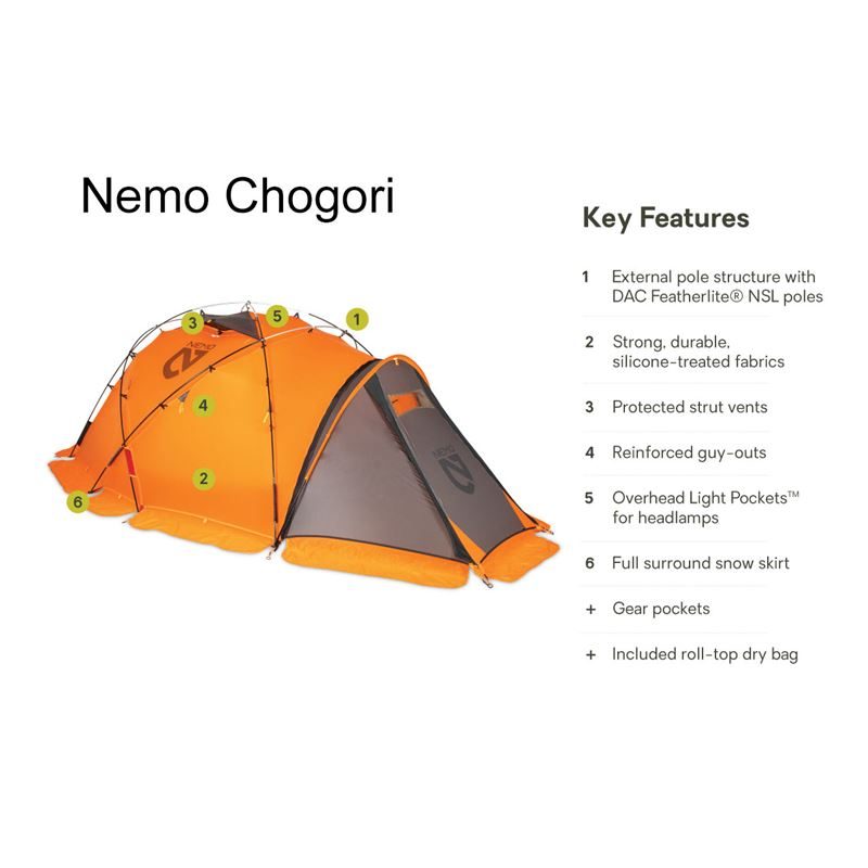Nemo Chogori 3 Person Tent