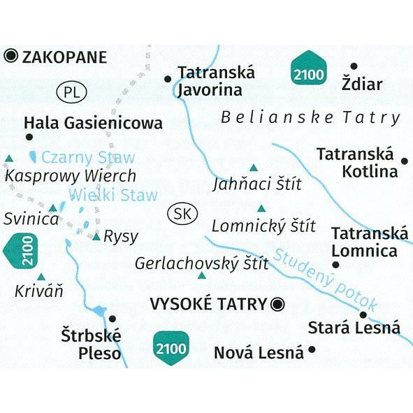 Kompass Map & Guide - High Tatra 1:25,000