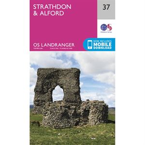 OS Landranger 37 Paper - Strathdon & Alford