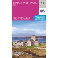 OS Landranger 48 Paper - Iona & West Mull