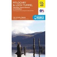 OS OL/Explorer 49 Paper - Pitlochry & Loch Tummel