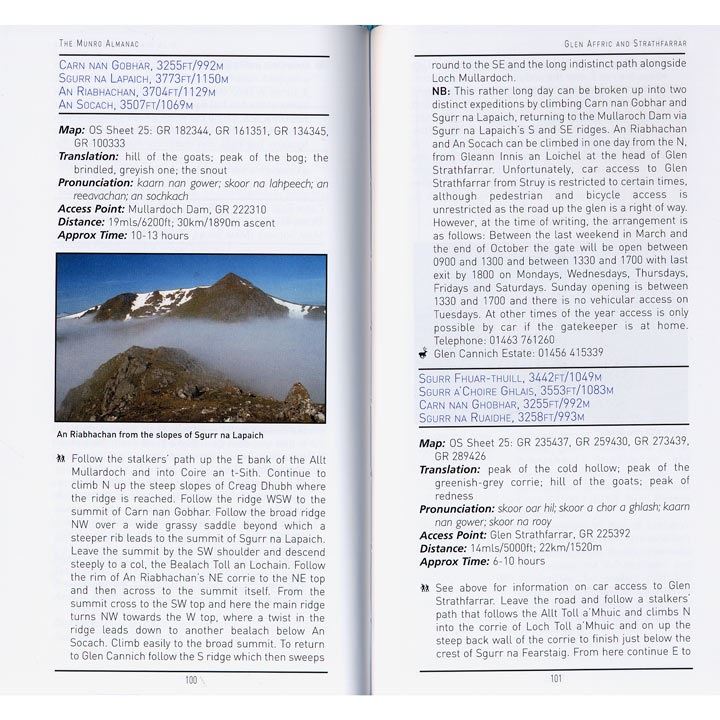 The Munro Almanac pages