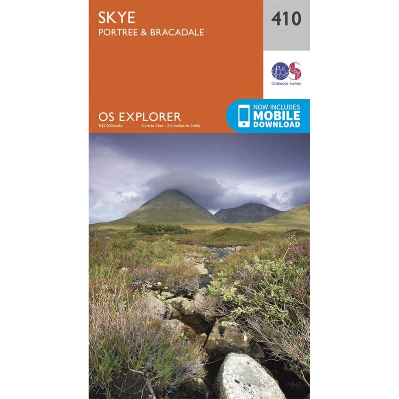 OS Explorer 410 Paper - Skye - Portree & Bracadale