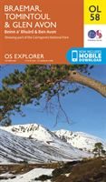 OS OL/Explorer 58 Paper - Braemar, Tomintoul & Glen Avon