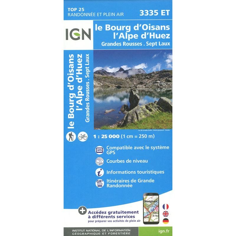 IGN 3335 ET - Le Bourg-d'Oisans, L'Alpe d'Huez
