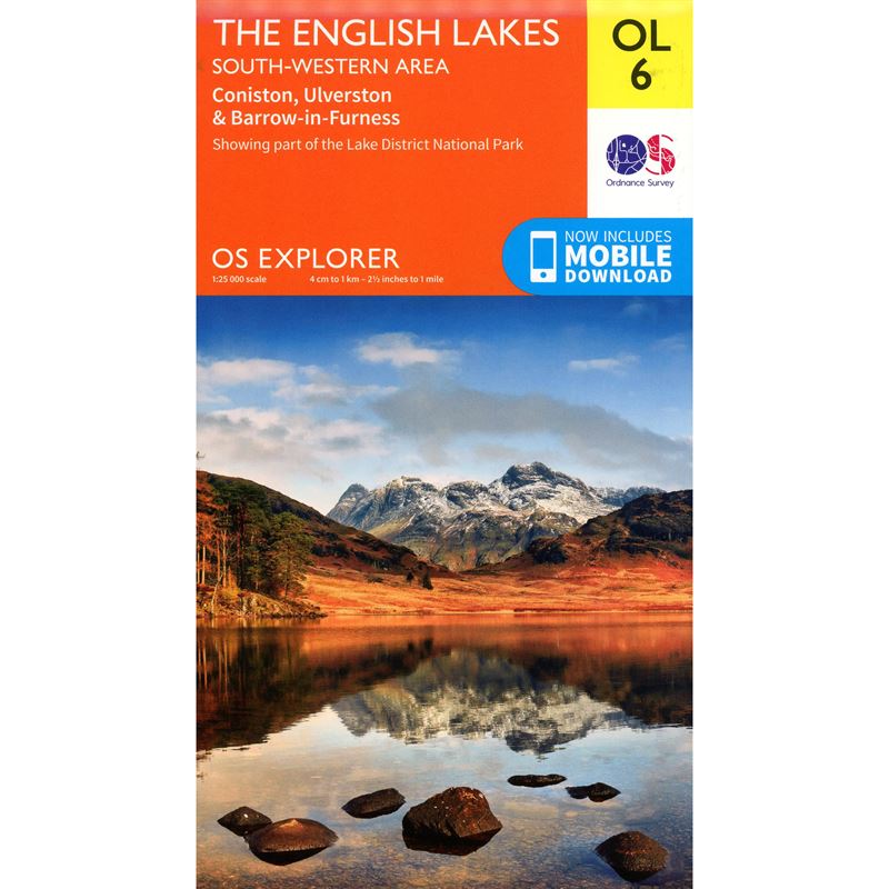 OS OL/Explorer 6 Paper - The English Lakes South-Western Area 1:25,000
