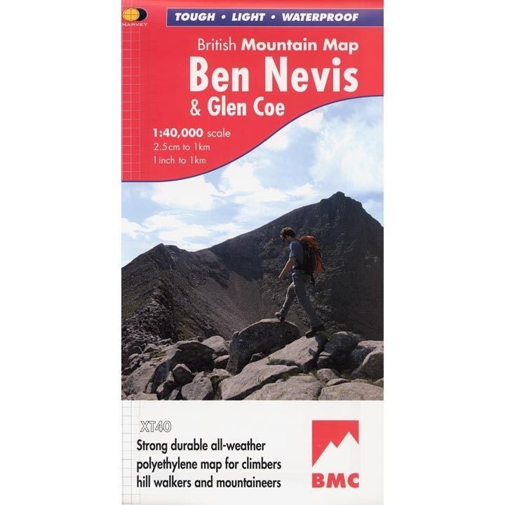 BMC Waterproof Mountain Map - Ben Nevis & Glencoe