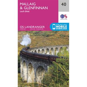 OS Landranger 40 Paper - Mallaig & Glenfinnan