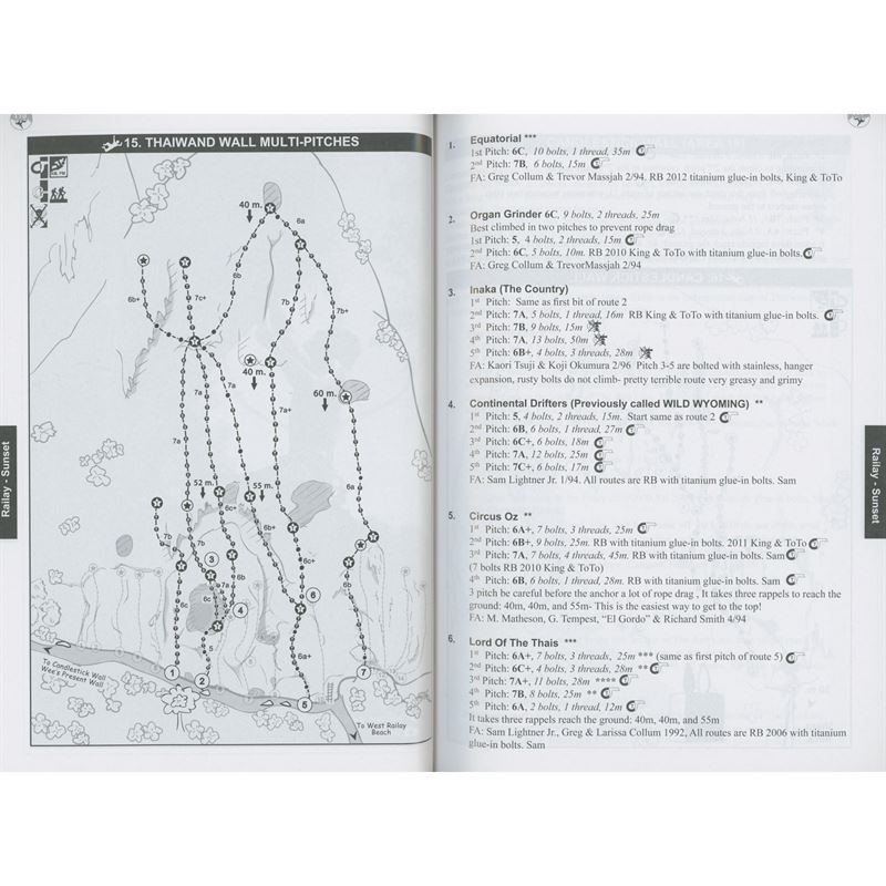 King Climbers - Thailand Route Guide Book pages