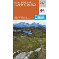 OS Explorer 397 Paper - Rùm, Eigg, Muck, Canna & Sanday