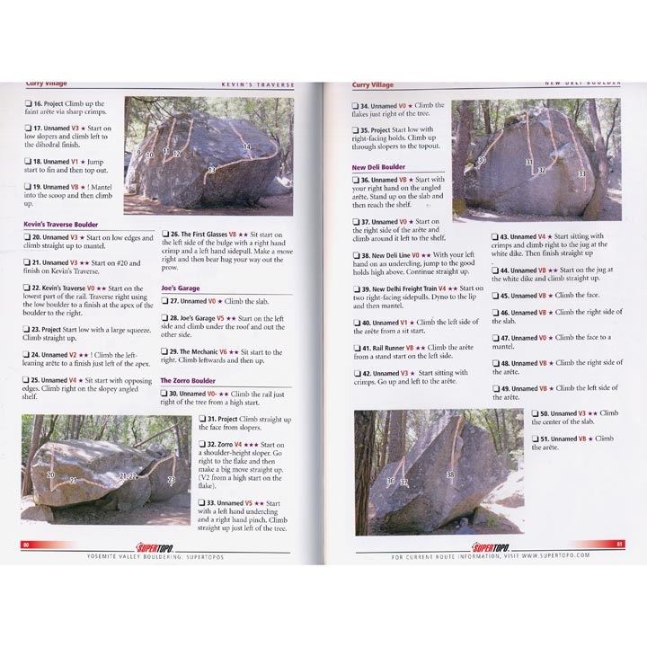 Yosemite Valley Bouldering pages