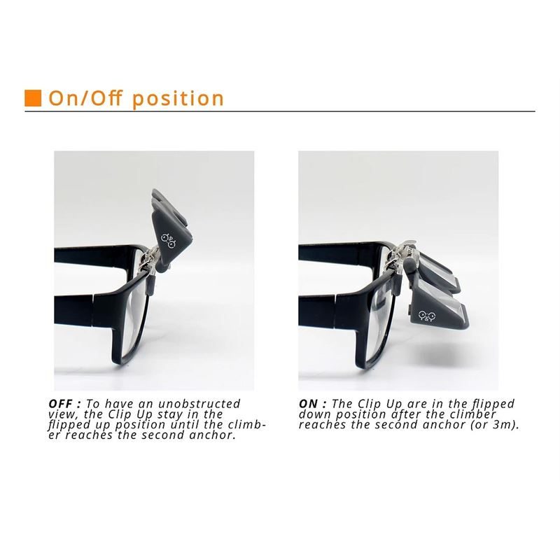 YY Vertical Clip Up Clip On Belay Glasses instructions