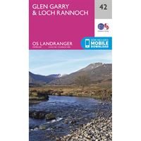 OS Landranger 42 Paper - Glen Garry & Loch Rannoch