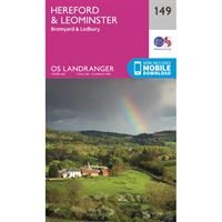 OS Landranger 149 Paper - Hereford & Leominster