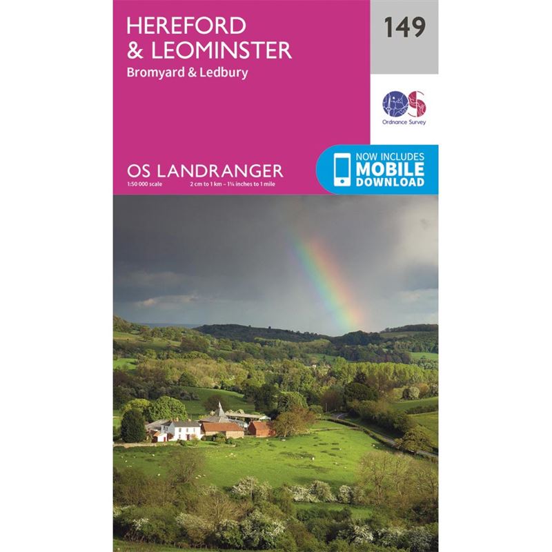 OS Landranger 149 Paper - Hereford & Leominster