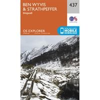OS Explorer 437 Paper - Ben Wyvis & Strathpeffer 1:25,000