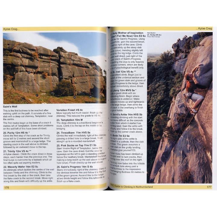 Northumberland Climbing Guide pages