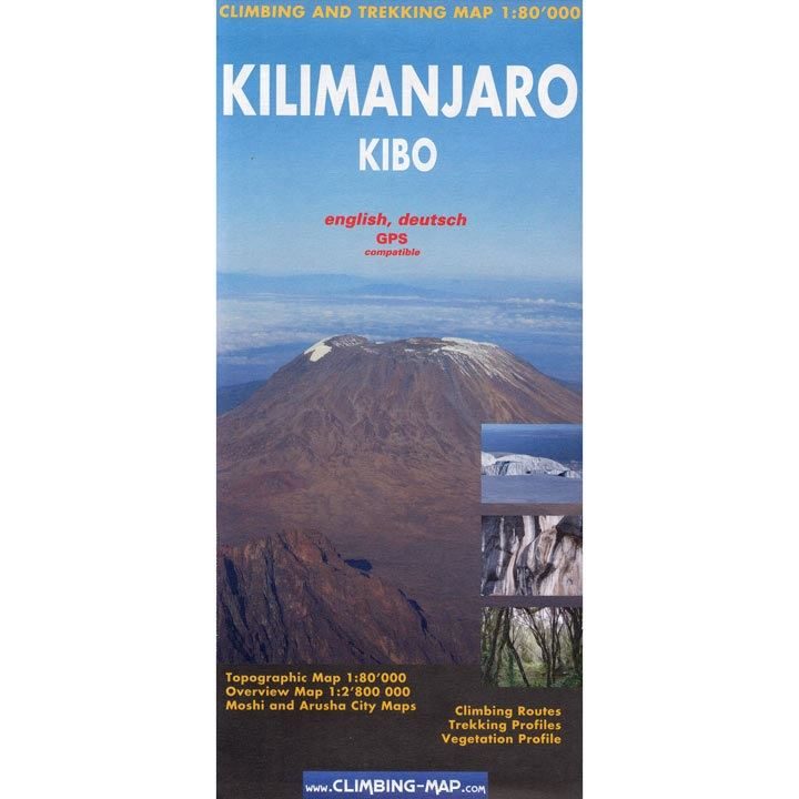 Climbing Map - Kilimanjaro