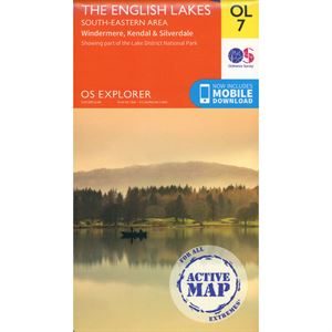 OS OL/Explorer 7 Active - The English Lakes South-Eastern Area 1:25,000