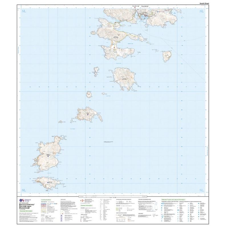 OS Explorer 452 Paper - Barra & Vatersay south sheet