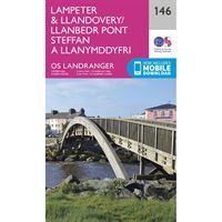 OS Landranger 146 Paper - Lampeter & Llandovery