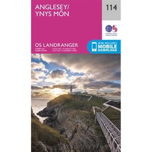 OS Landranger 114 Paper - Anglesey