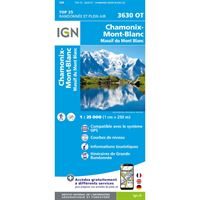 IGN 3630 OT - Chamonix, Massif du Mont Blanc 1:25,000