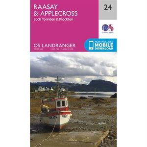 OS Landranger 24 Paper - Raasay & Applecross 1:50,000